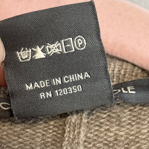 Claudia Nichole Alashan Cashmere Merino Wool Beige Open Cardigan One-Size - Picture 11 of 11